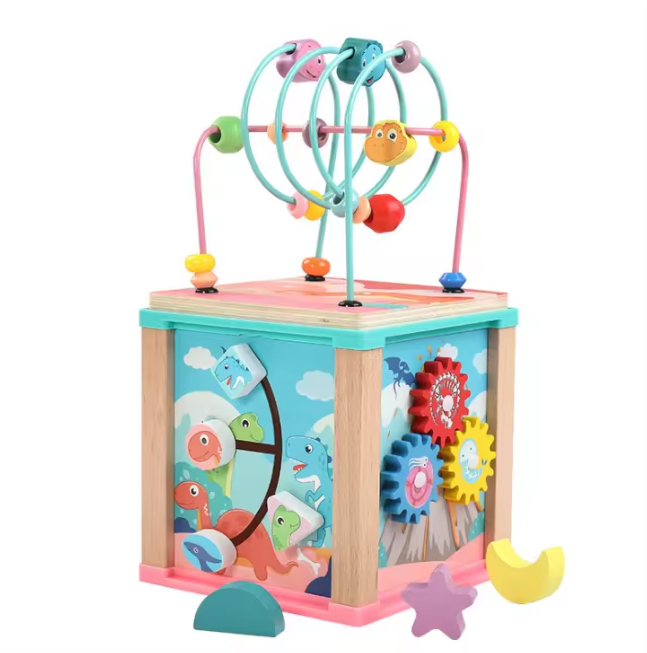 Wooden Multi-functional Activity Winding Bead Toy