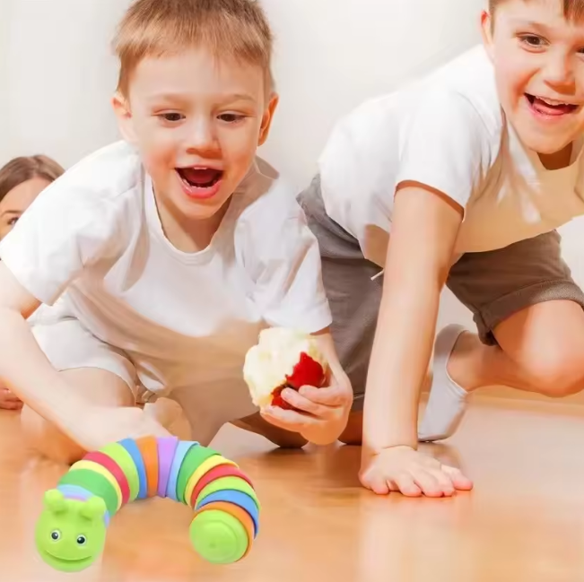 Cute Mini Twisting Colorful Caterpillar Toy