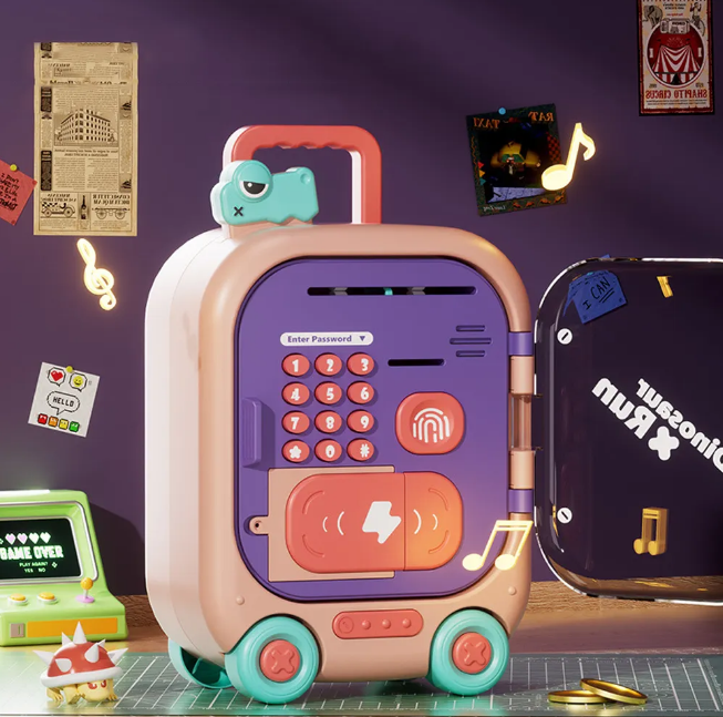 Kids Cartoon Themed Automatic ATM Machine - Pink