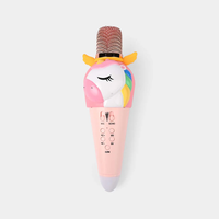 Rechargeable Unicorn Themed Handheld Bluetooth Microphone