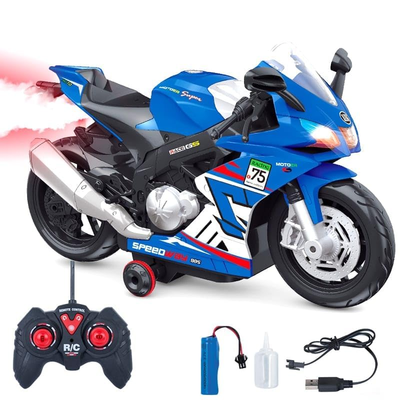 Remote Control Racing Bike With Smoke