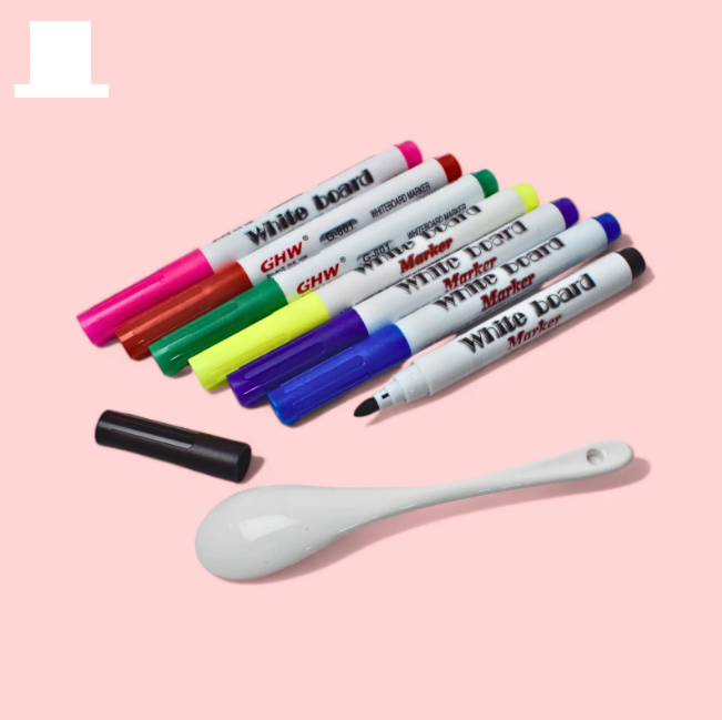 8Pcs White Board Fun Floating Markers Set