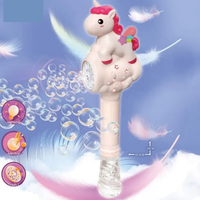 Electric Rainbow Horse Colorful Bubble Stick With Lights