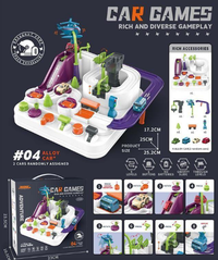 Manual Adventure Car Track Set - 2 Assorted Cars