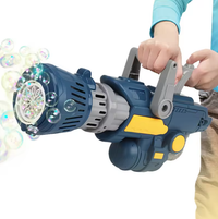 Electric Gatling Colorful Bubble Gun