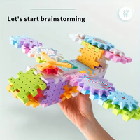 83Pcs DIY Electric Gear Spinning Building Blocks