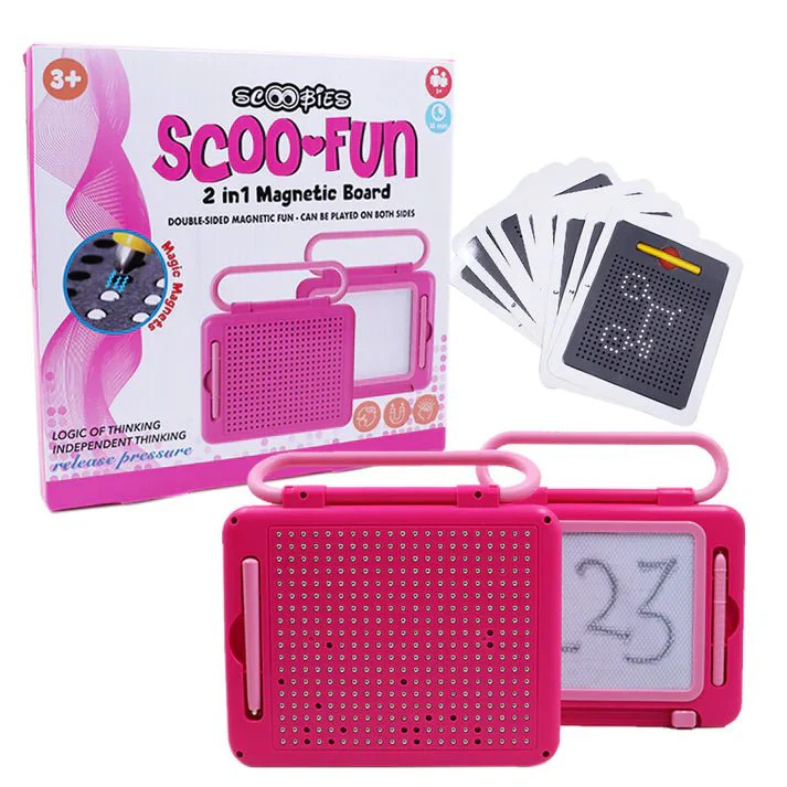 2in1 Premium Kids Magnetic Beads & Drawing Board