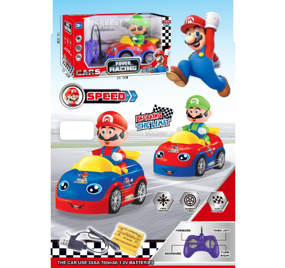 Mini Remote Control Super Mario Power Racing Car