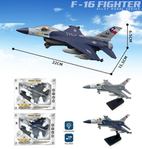 Diecast F-16 Pullback Airplane Model With Light & Sound