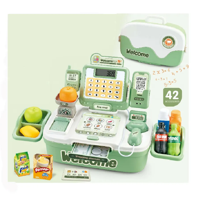 42Pcs Pretend Play Cash Register Toy