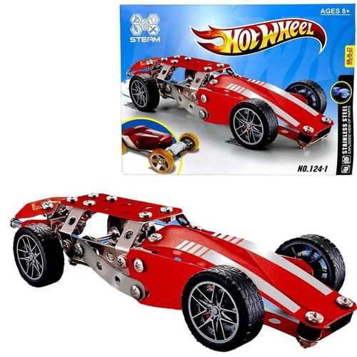 133Pcs Hot Wheel DIY Tech Bricks Ferrari Car