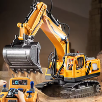 2.4GHz RC Diecast Excavator With Smoke