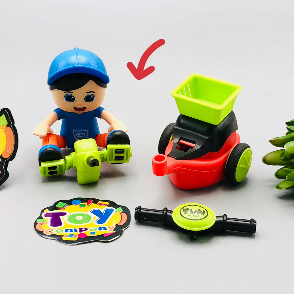 1Pc Cartoon Mini Friction Bike - Major Fault