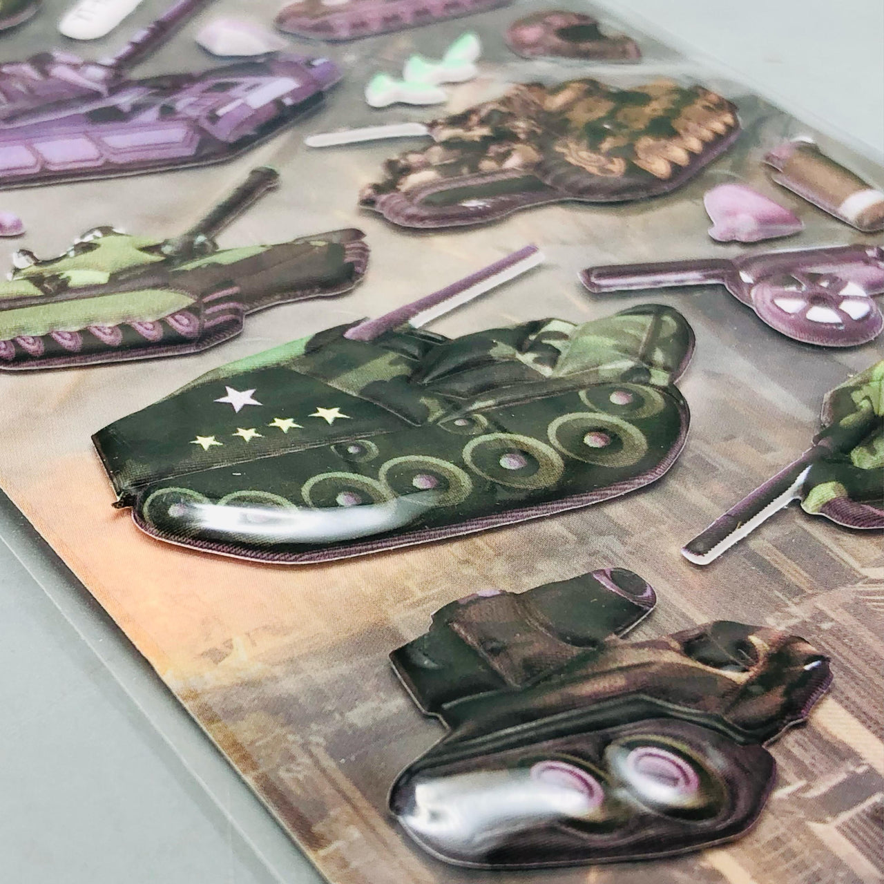 3D Tank Themed Sticker - 1Pc