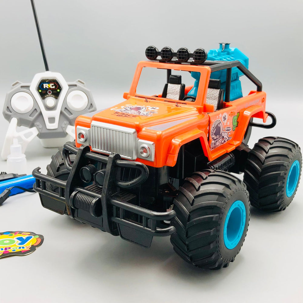 Remote Control Spray Off-Road Jeep With Headlights