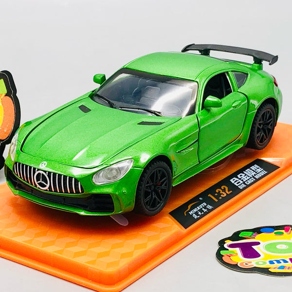 1:32 Diecast Mercedes AMG GT With Acrylic Display Box - Green