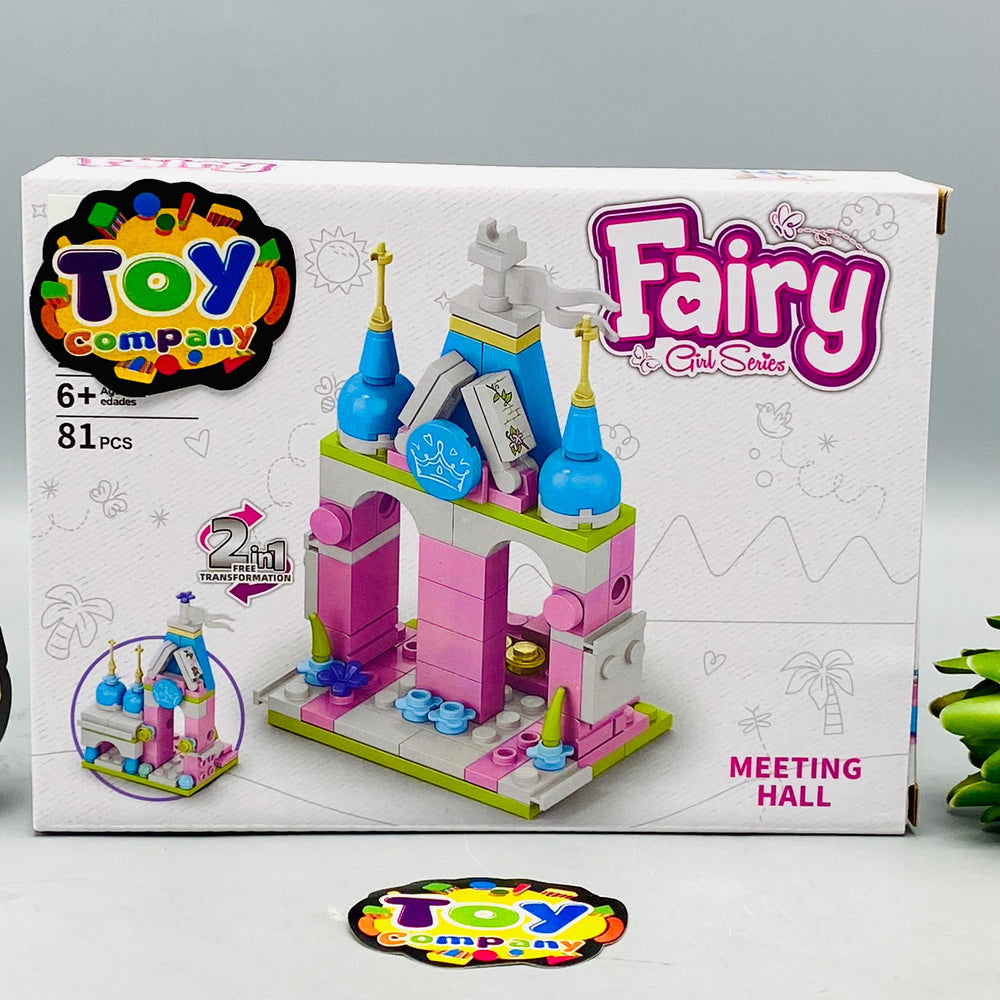 DIY 2in1 Fairy Meeting Hall Building Blocks - 81Pcs