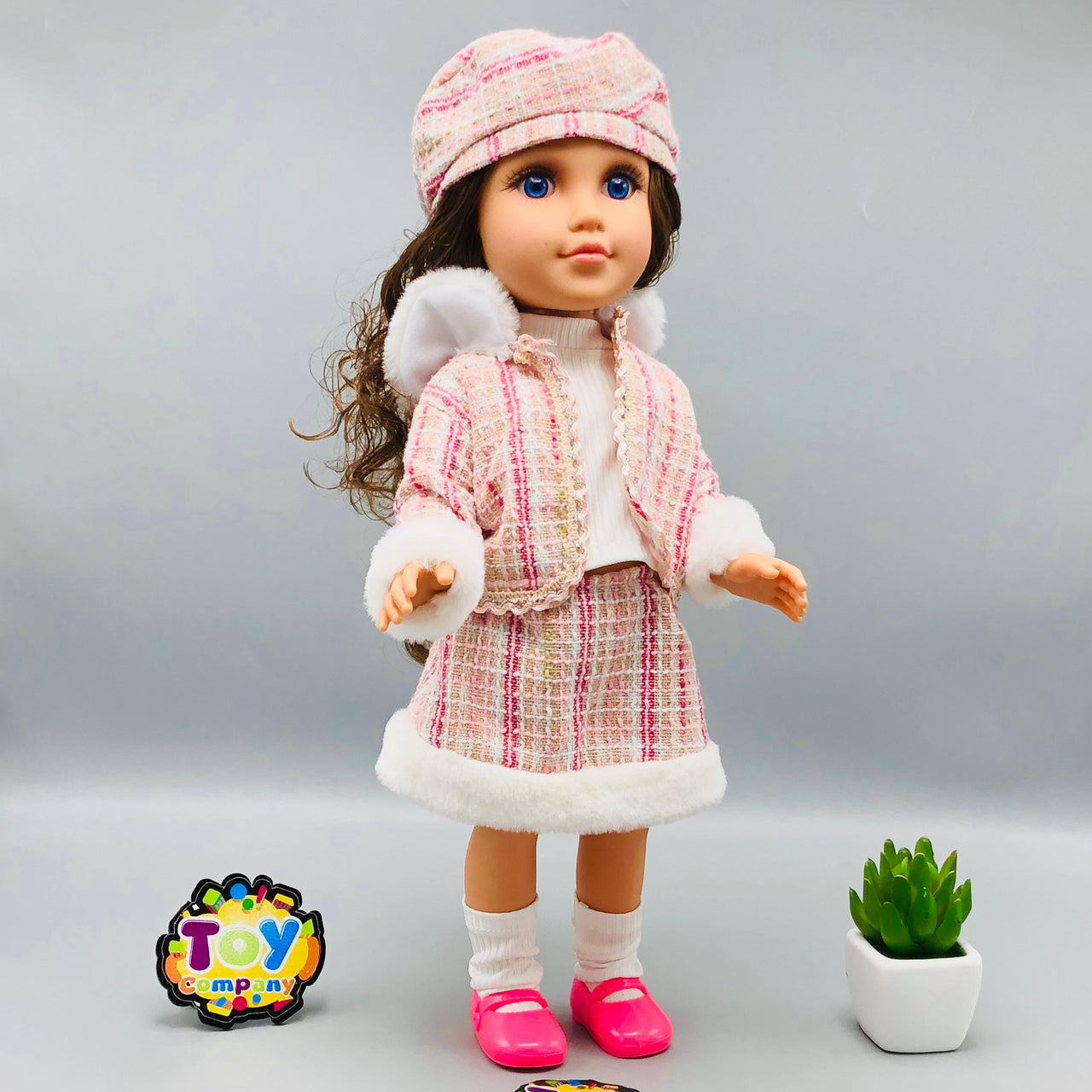18* Inches Premium Movable Joints Chic Winter Dress Doll