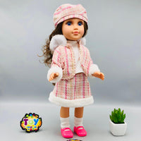 18* Inches Premium Movable Joints Chic Winter Dress Doll