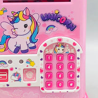 Unicorn Fingerprint & Swipe Card Unlock Piggy Bank
