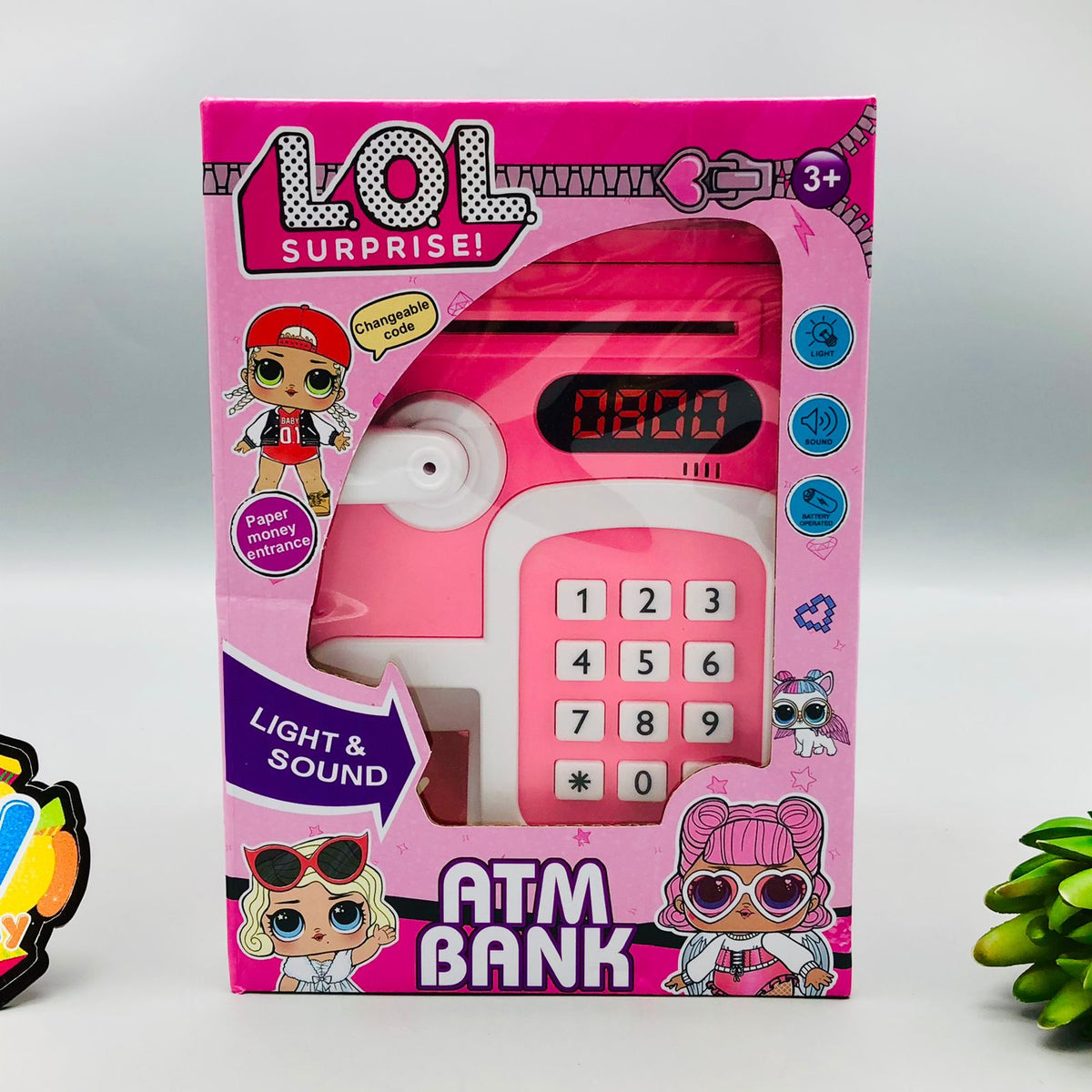 L.O.L. Fingerprint & Password Unlock Piggy Bank
