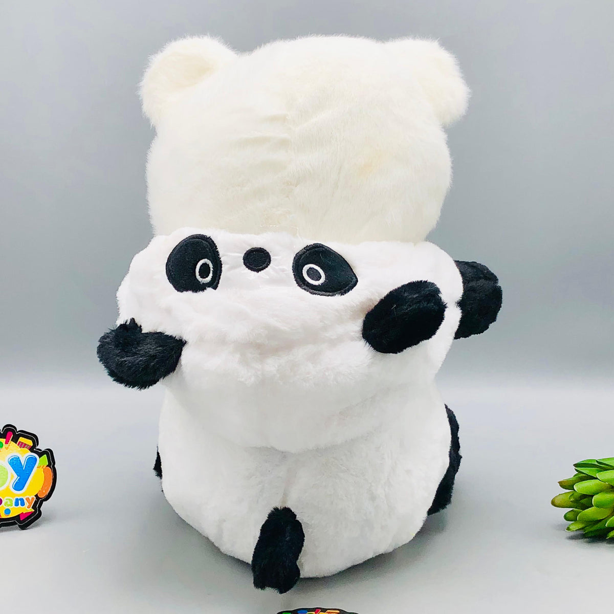 12* Inches Premium 2in1 Hoodie Panda Bear Stuff Toy