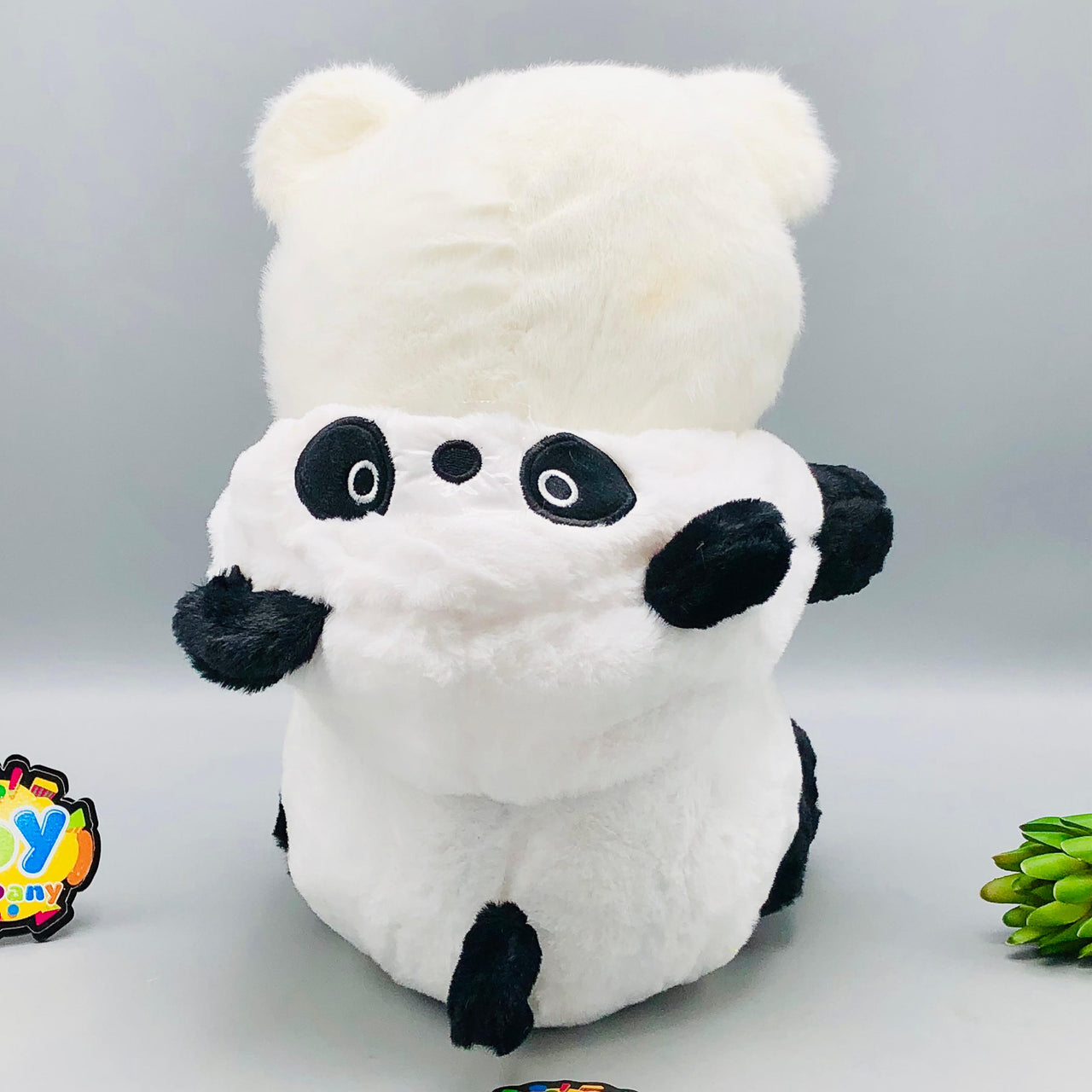 12* Inches Premium 2in1 Hoodie Panda Bear Stuff Toy