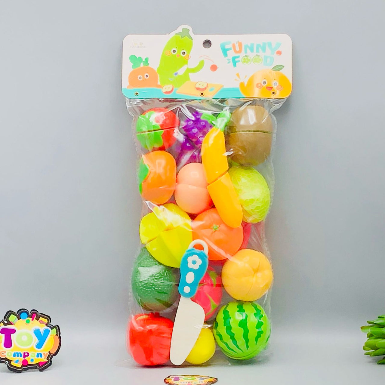 17Pcs Pretend Play Vegetable & Fruit Cutting Set