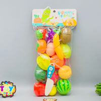 17Pcs Pretend Play Vegetable & Fruit Cutting Set