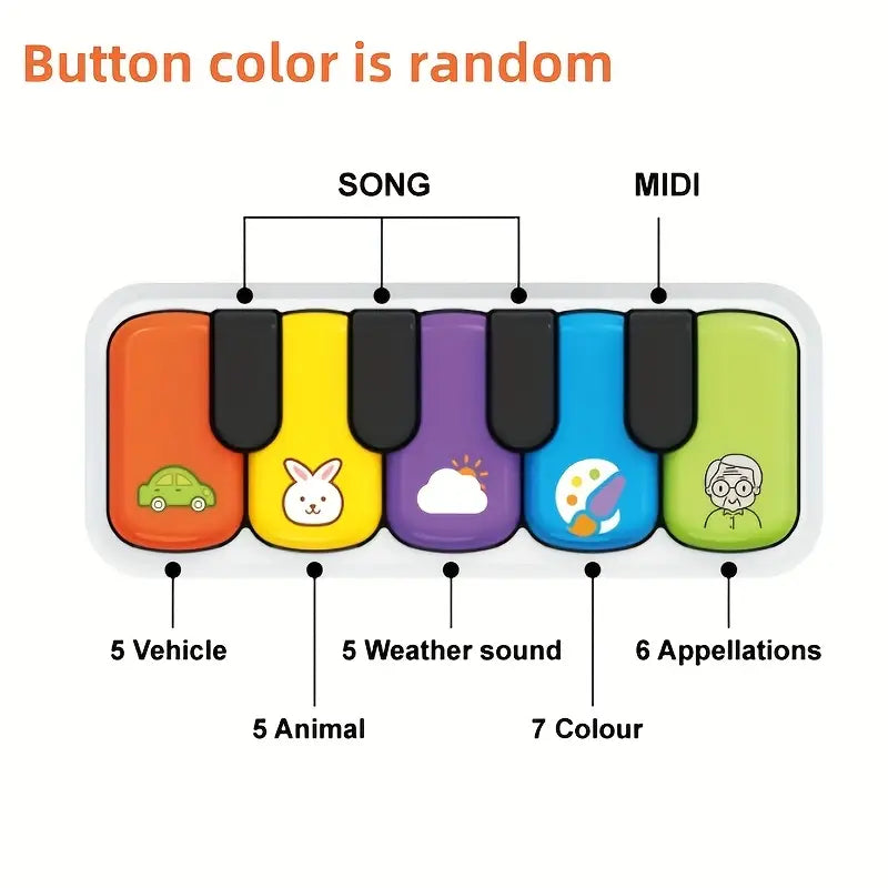 Battery Operated Mini Parrot Musical Piano