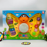 Battery Operated Butterfly Piano With Light & Music