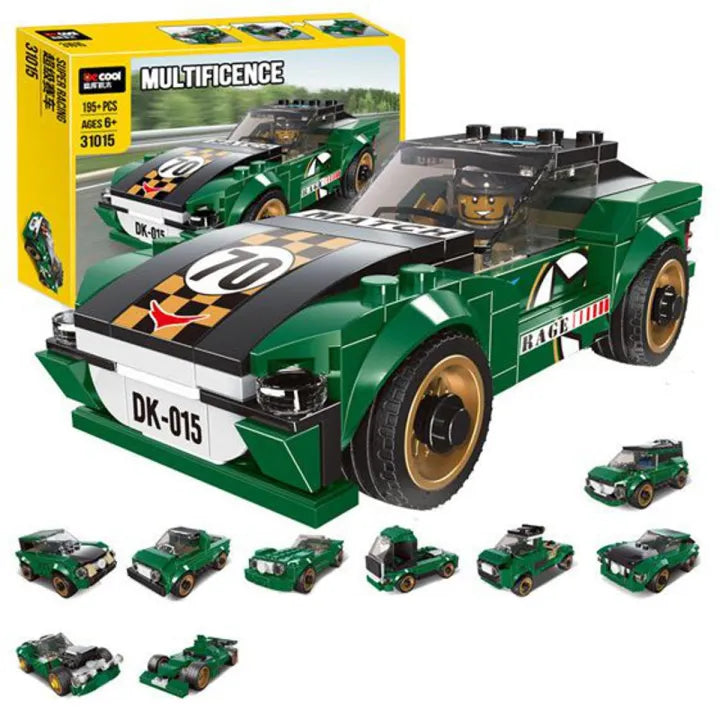 DIY Super Racing Model Bricks Set - 195+Pcs