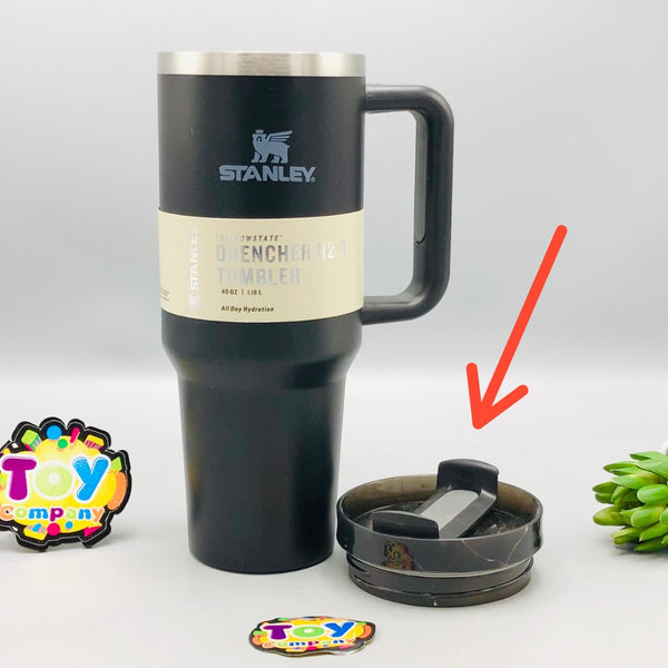 Black Stanley Insulated Tumbler With Straw - Minor Fault