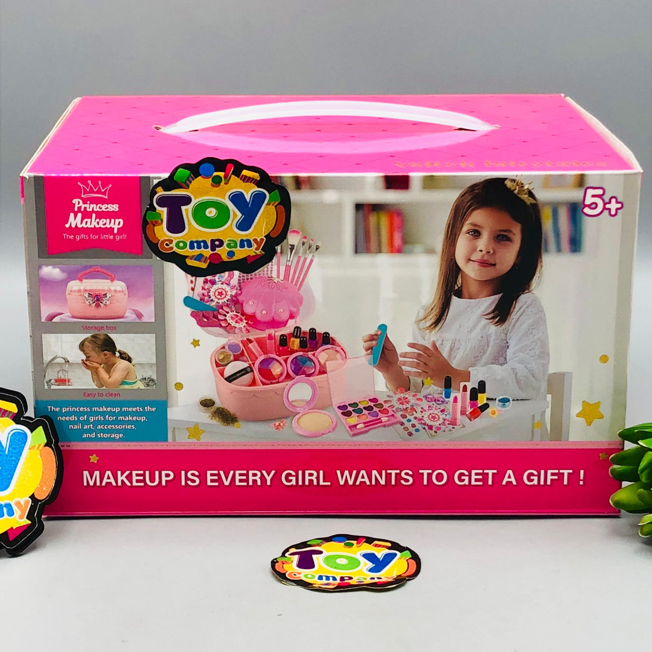 Realistic Girls Princess Makeup With Storage Box