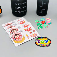 2Pcs Premium Plastic Water Bottles