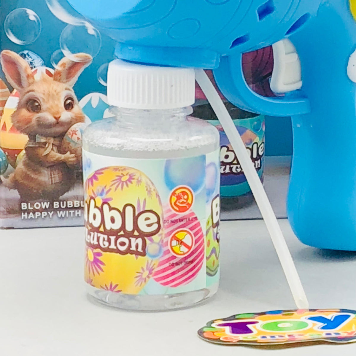 Cute Rabbit Themed Colorful Bubble Gun