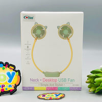 Rechargeable Two Wind Speed Neck Fan