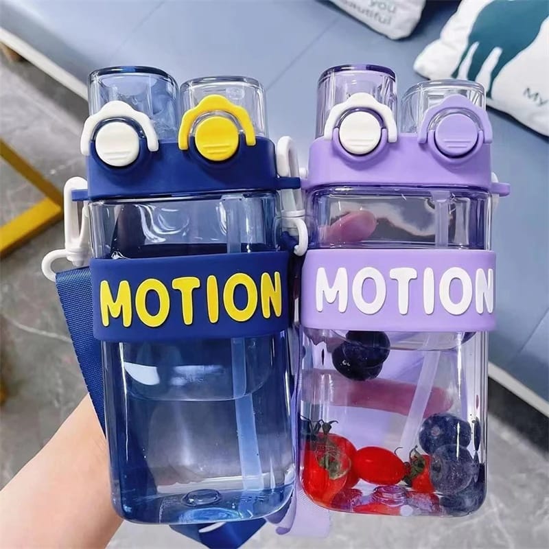Motion Sipper Double Drinking Water Bottle With Strap