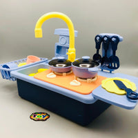 Electric Pretend Frozen Pumping Water Kitchen Sink