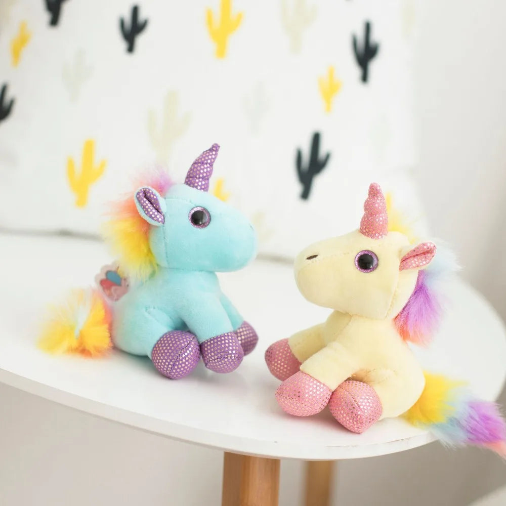 Cute Unicorn Stuffed Keychain - 1Pc