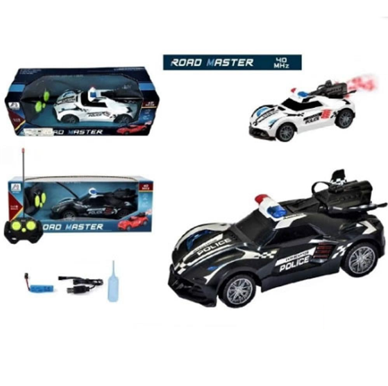 1:18 RC Police Lights & Spray Car Model