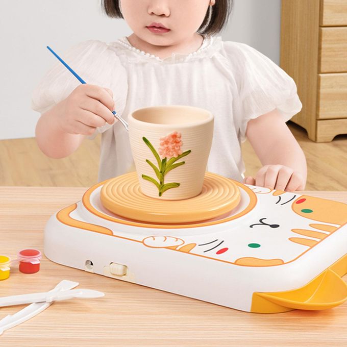 Cute Electric Pet Pottery Machine For Kids