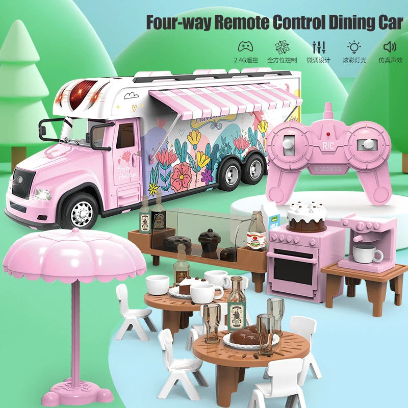 RC Lighting Truck With Mini Camping Furniture
