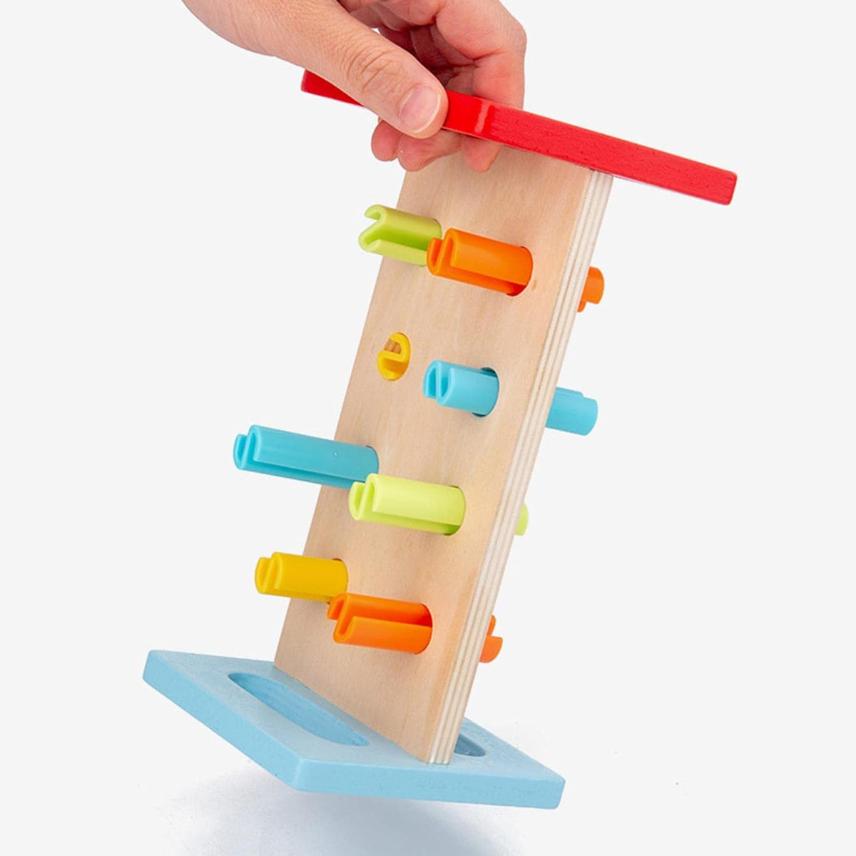 Plastic Rainbow Pounding Bench & Hammer Toy