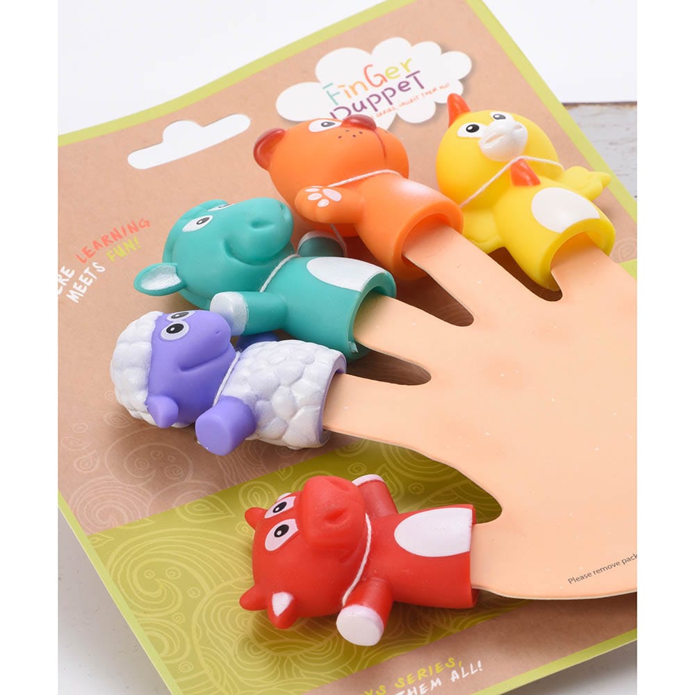 Cartoon Farm Animals Finger Puppet For Kids