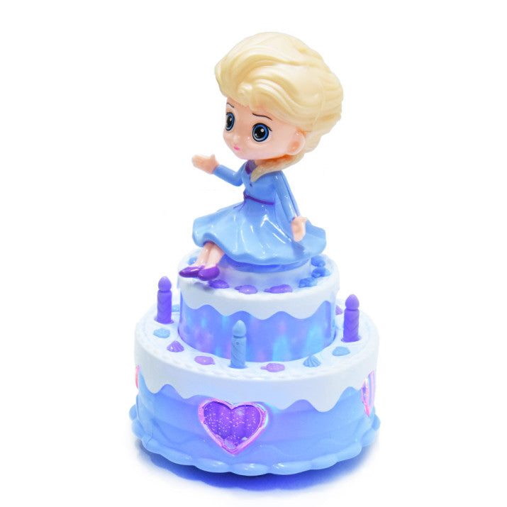 Light & Musical Rotating Cake Girl