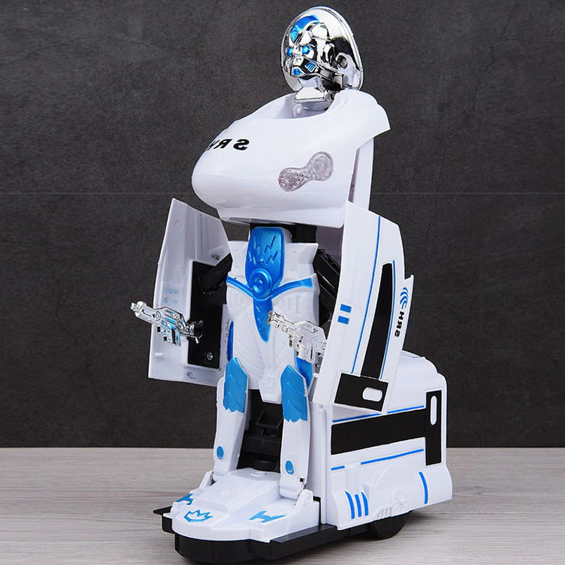 Convertible Warrior Deformation Electric Robot Toy Train