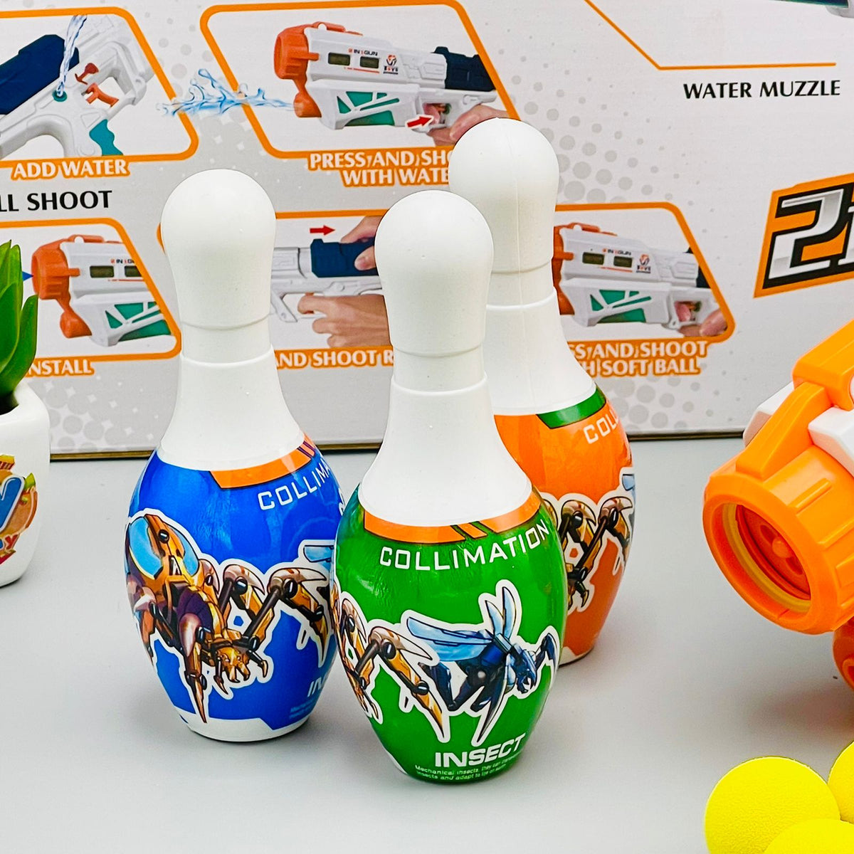 2 in 1 Foam Ball Bullets and Water Gun