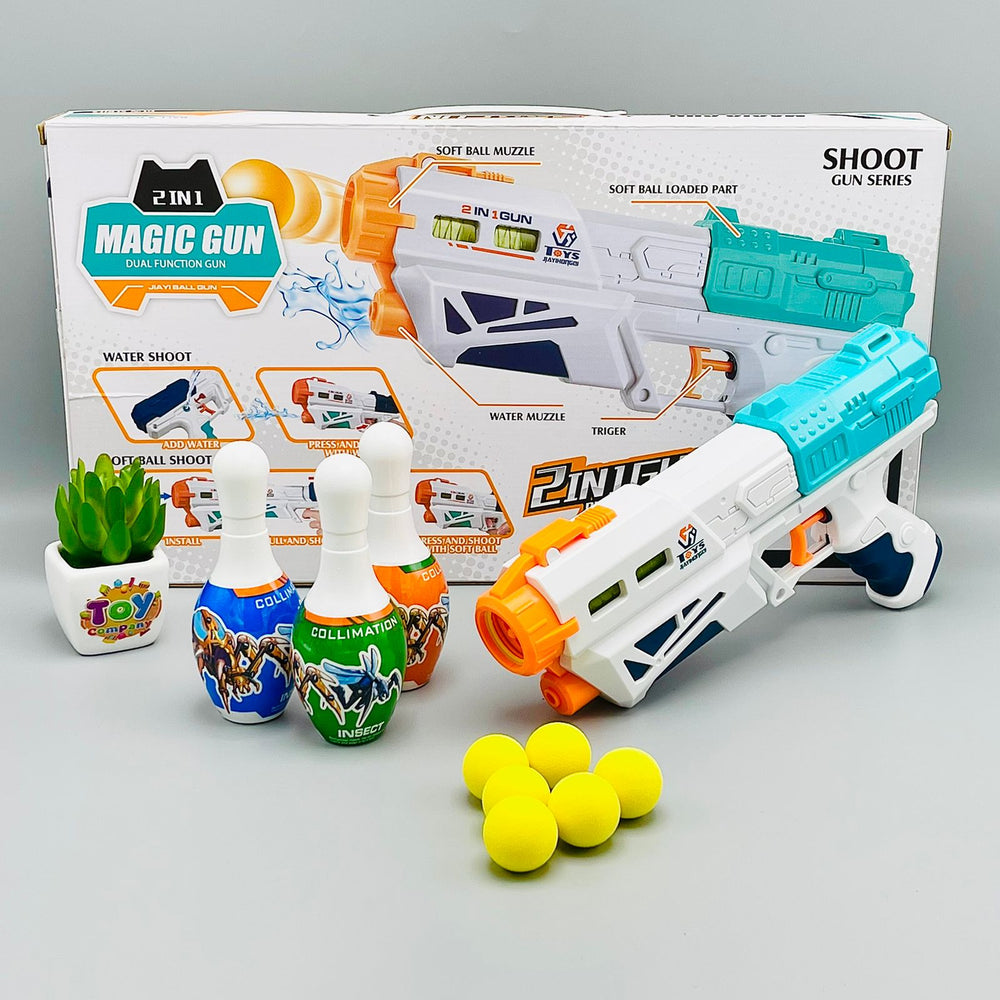 2 in 1 Foam Ball Bullets and Water Gun
