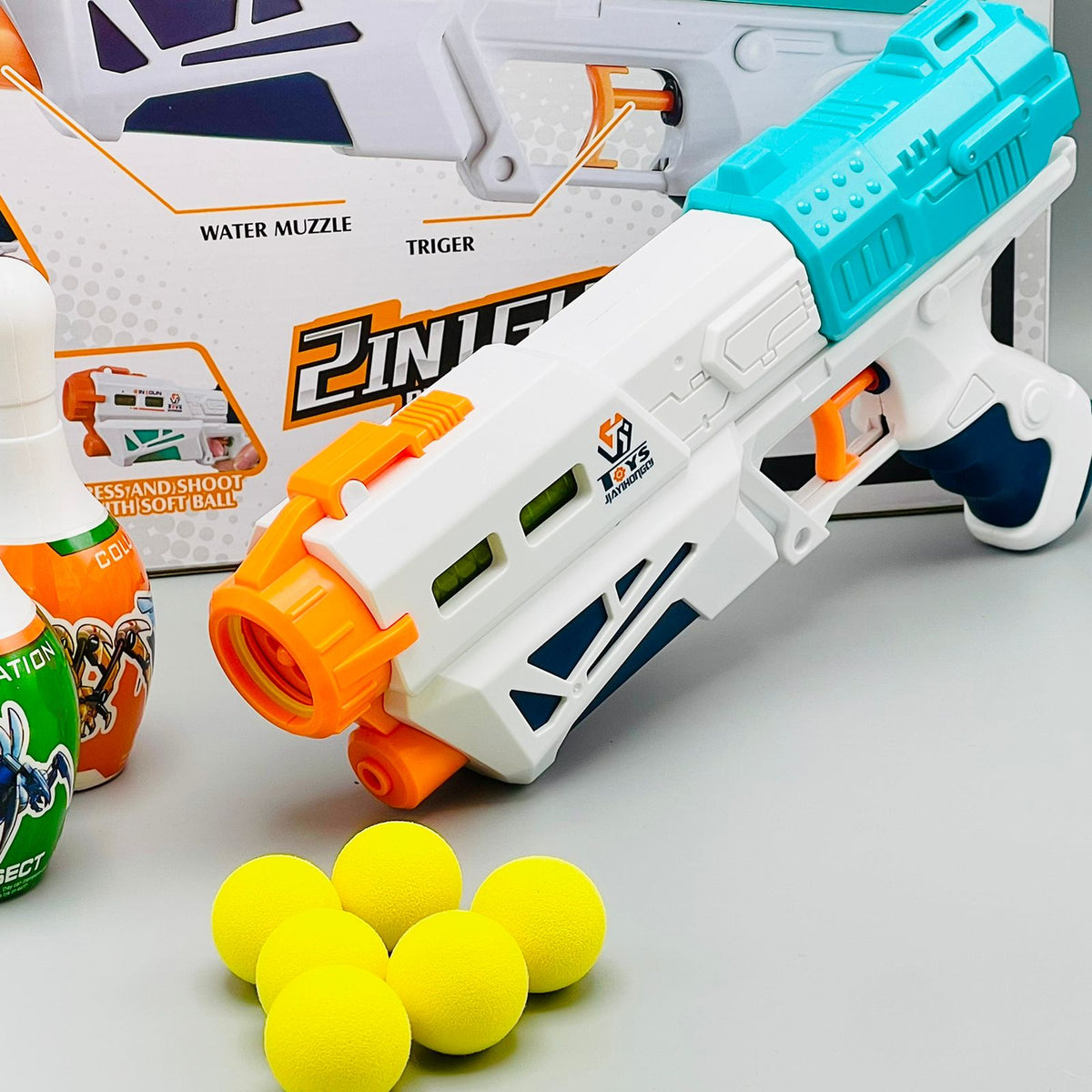 2 in 1 Foam Ball Bullets and Water Gun